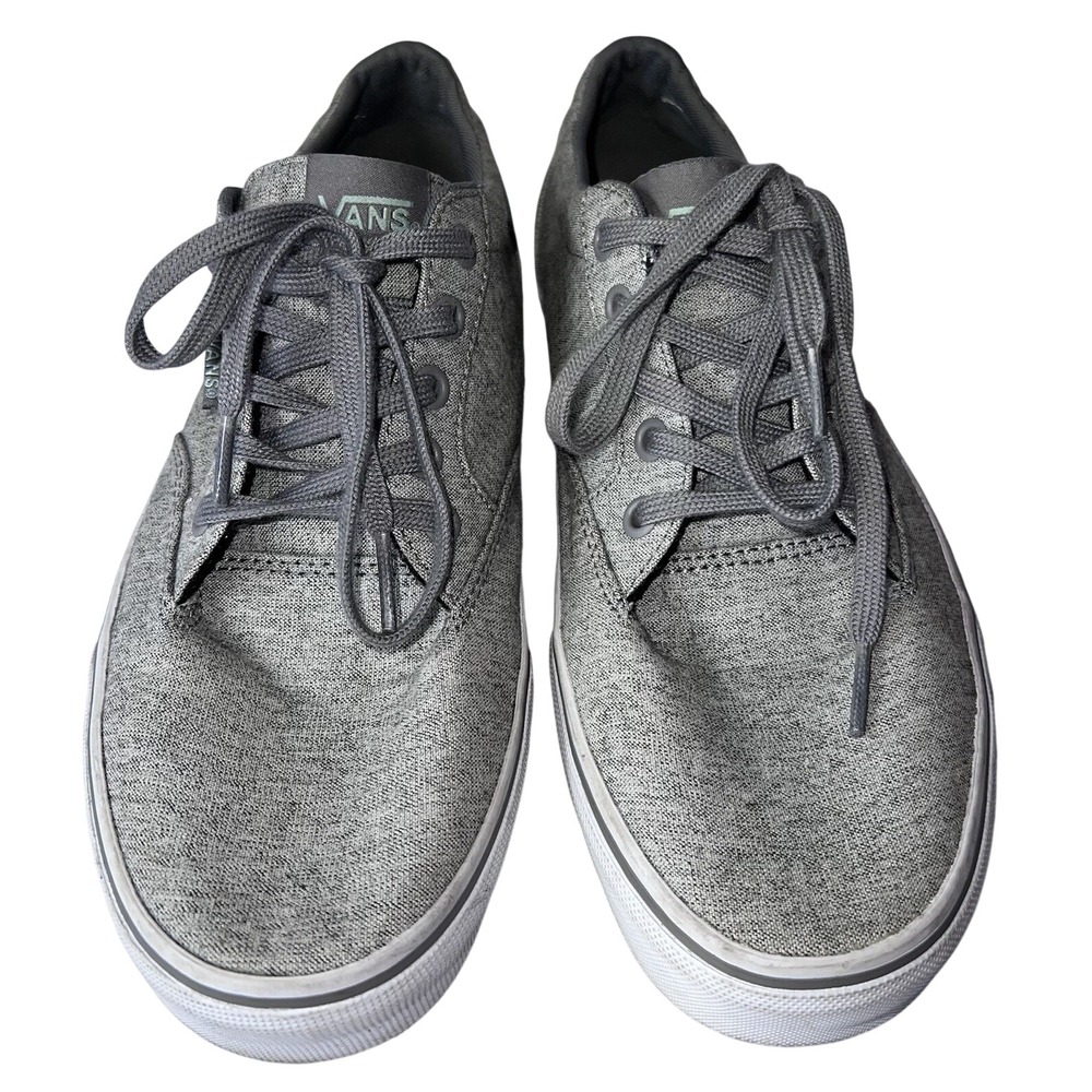 VANS Women's Gray Athletic Skate Shoes‎ Size 8